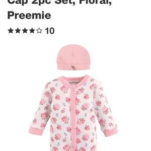 Luvable Friends Pink Floral Pajama Set